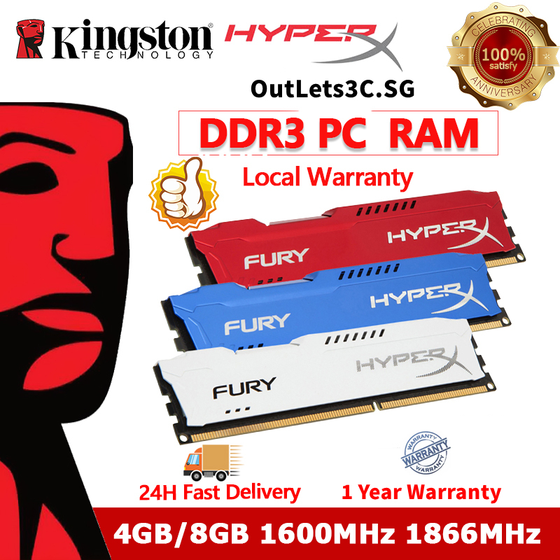 Kingston hyperx fury ddr3 on sale 4gb