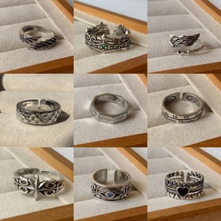 9Pcs Silver Adjustable Rings Set Knot Adjustable Finger Ring Joint