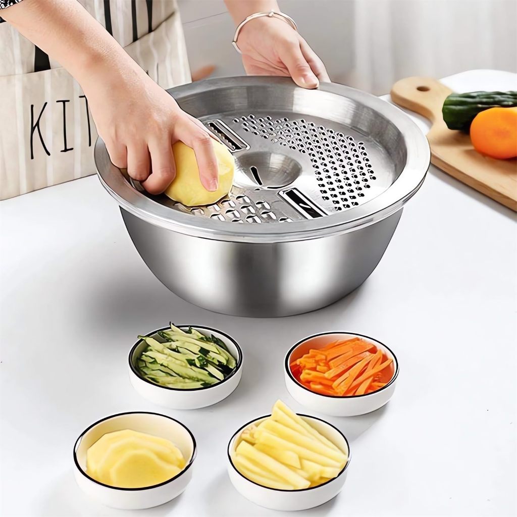 New Multifunctional Stainless Steel Basin - 2024 New Colander Strainer 