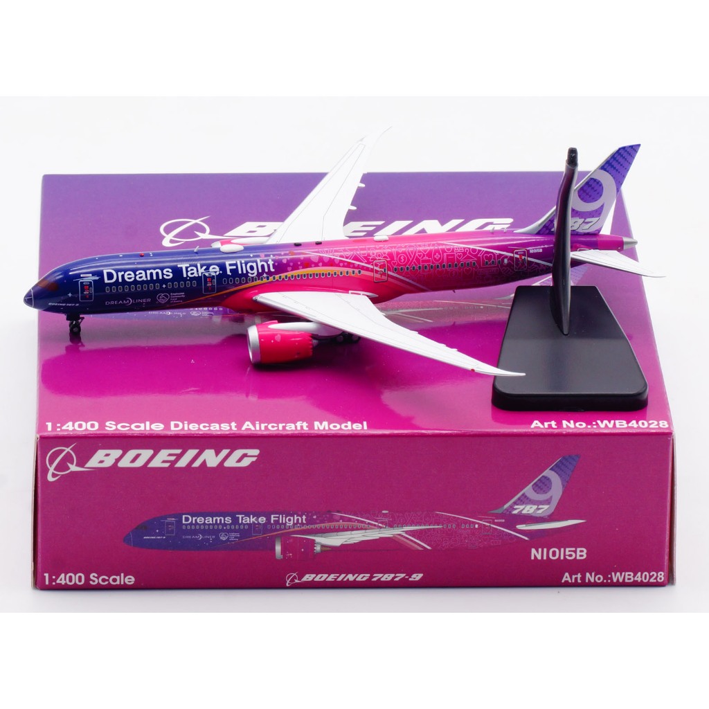 WB4028 Alloy Collectible Plane Gift Aviation 1:400 Boeing "House Color ...