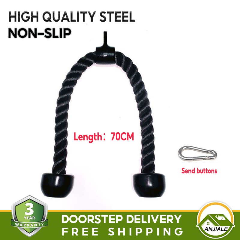 Ready Stock Biceps Cord Pull Down Training Triceps Tension Rope Big ...