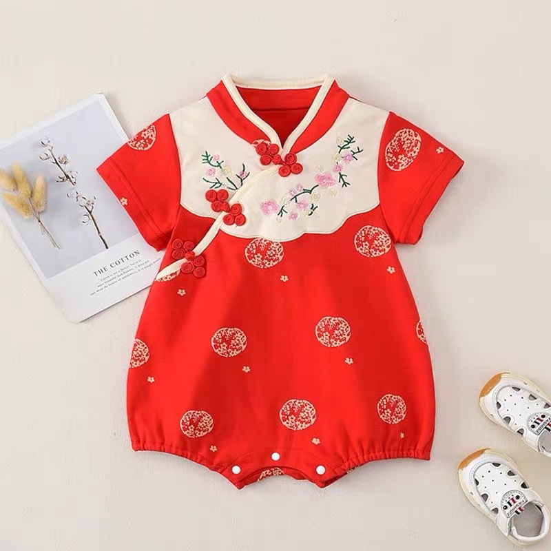 Chinese new year baby romper hotsell