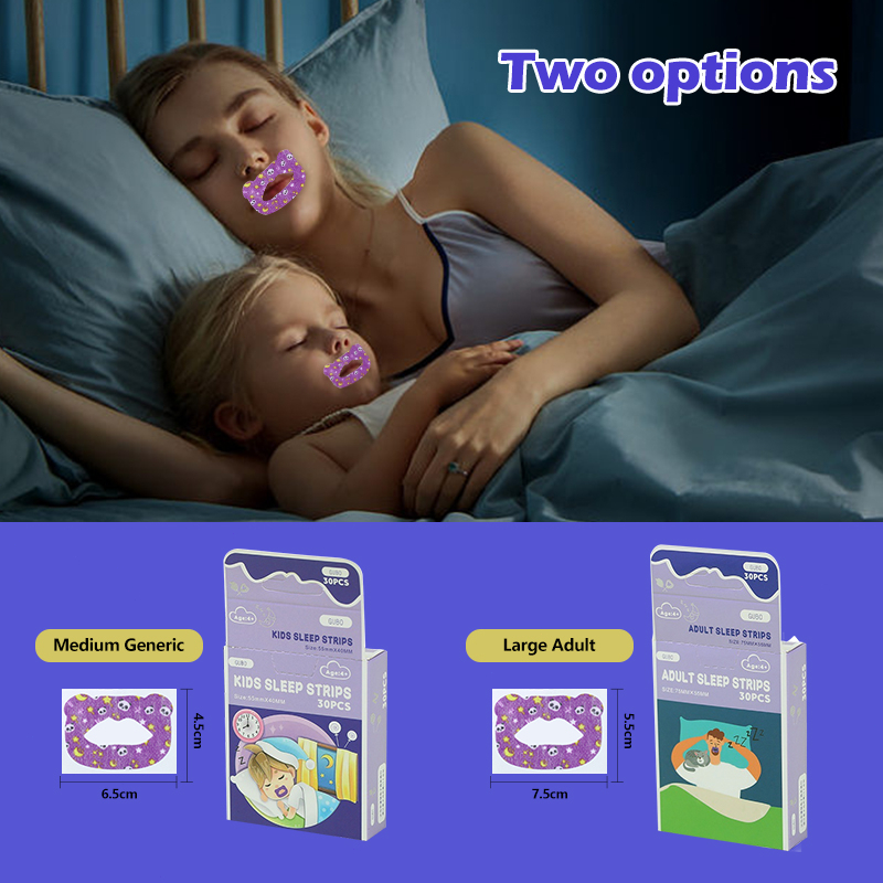 30 tablets a box of Oshaped lip stickers Corrects Open sleep snoring