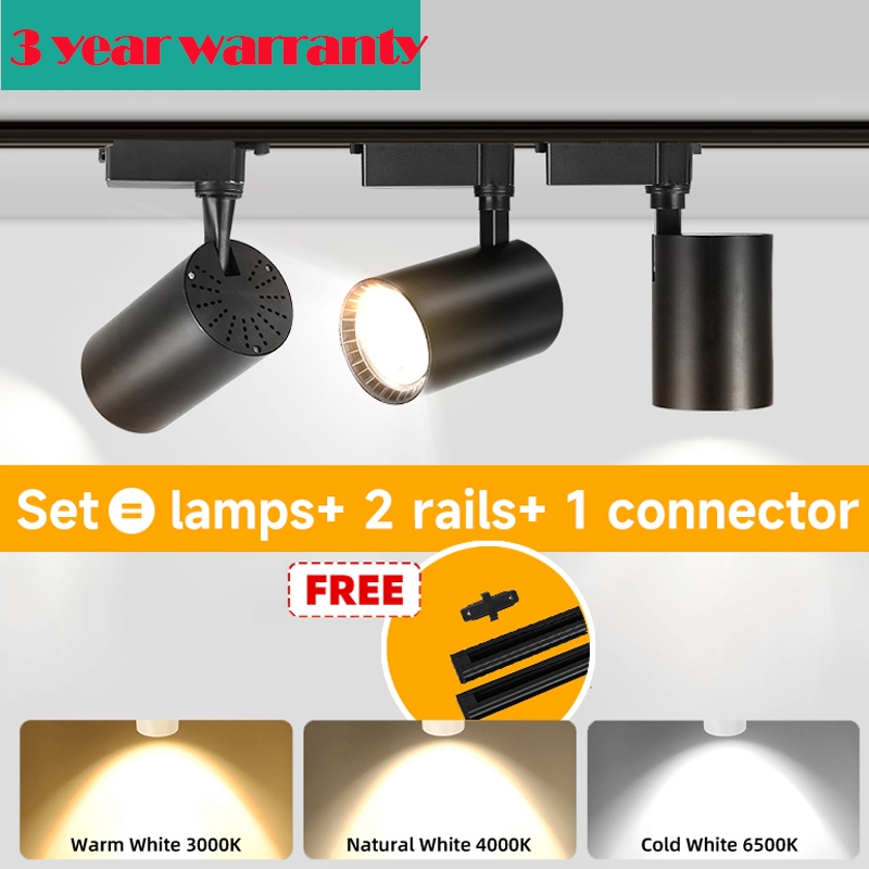 Canmeijia One Set Led Track Light V Cob Ceiling Spot Light Wall Lamp