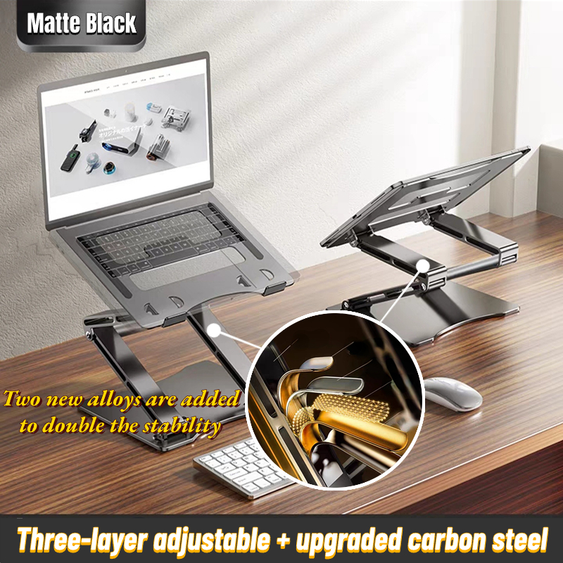【SG Stock】3 Layer Adjustable Laptop Stand desktop standing monitor