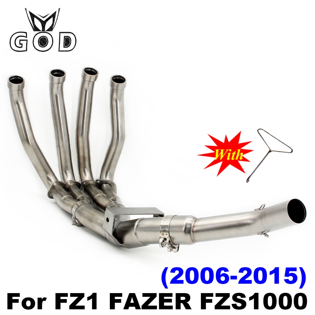 For FZS1000 FZ1 FAZER 2006-2015 Year Full Exhaust Pipe System ...