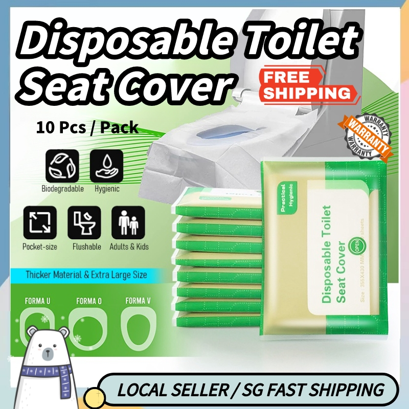 100 Disposable Toilet Seat Covers Flushable Paper Travel Potty Training XL Pack