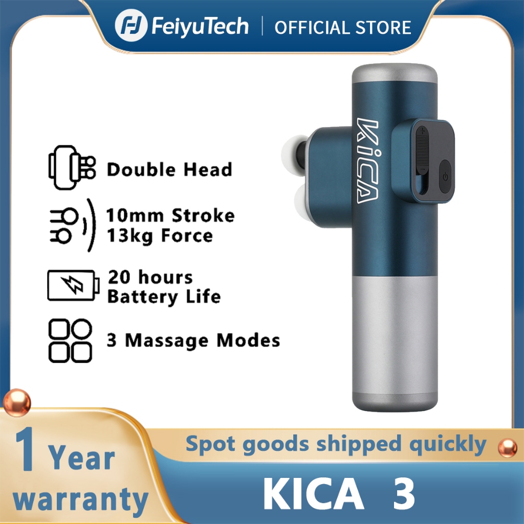 KICA 3 Double Head Massage Gun Electric Body Massager Professional