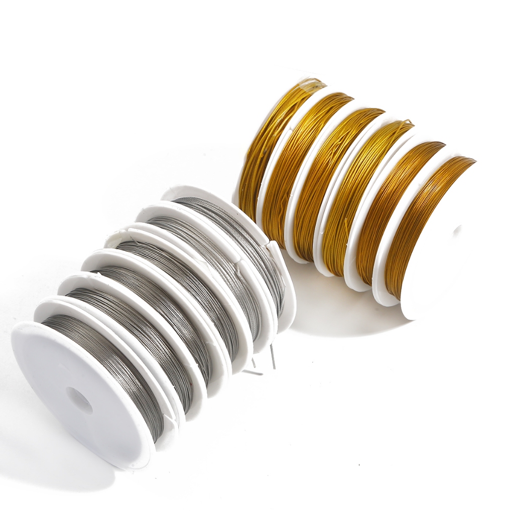 420M/Roll 0.3mm1mm Stainless Steel Wire Tiger Tail Beading Wire For