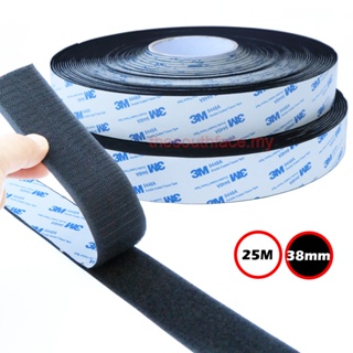 25 Meters 38mm 3M Velcro Tape Self Adhesive Sticky Hook&Loop Tape Fastener  Mosquito Net Home Improvement DIY Tools Velcro Straps Tapes