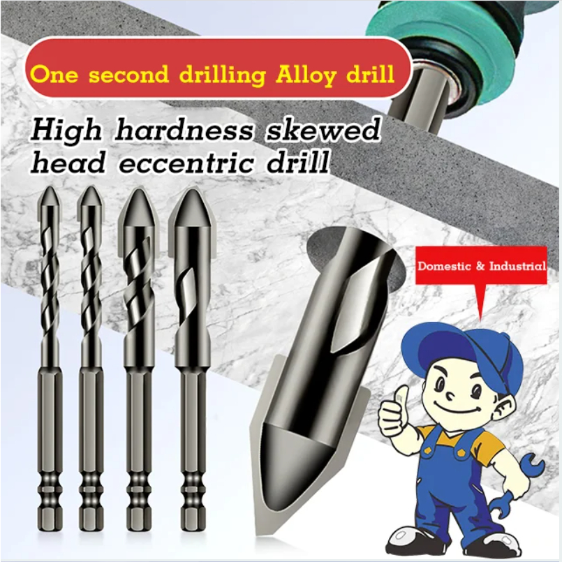 4PCS Set High Hardness Off-center Drill for Precision Drilling ...