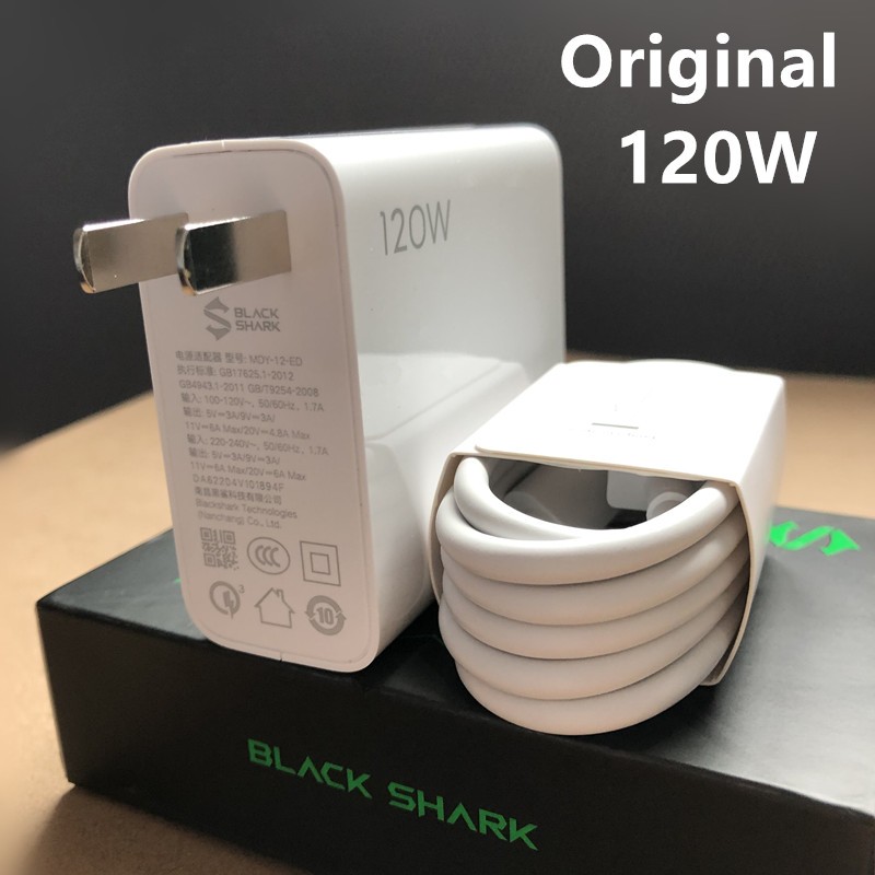 Original Black Shark 120W Charger Black Shark 5Pro Charger 5/4Pro