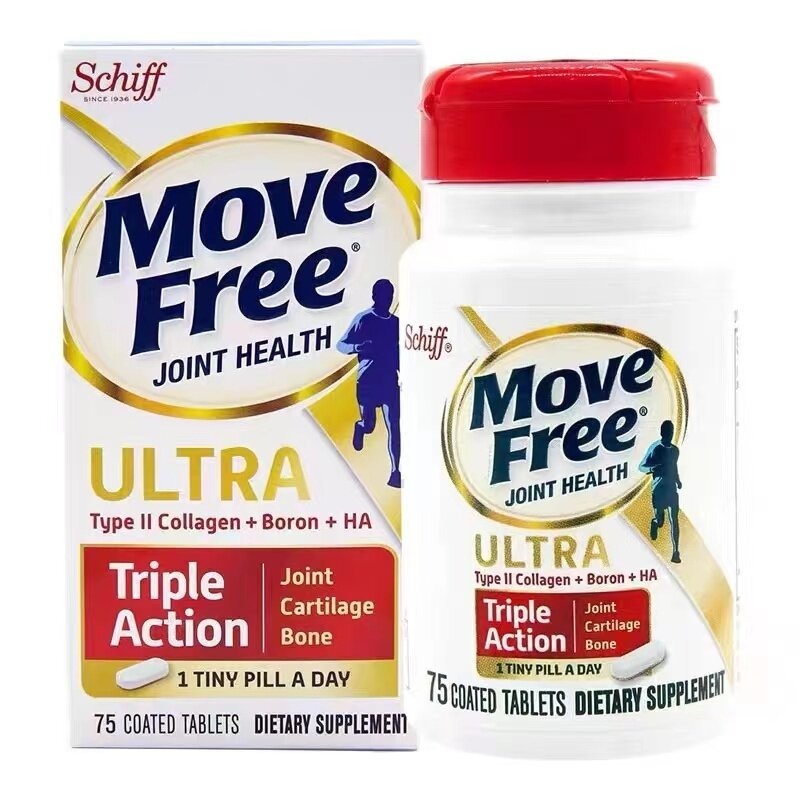 Schiff Move Free Ultra Triple Action Joint Support With Type II Collagen,  Boron and HA