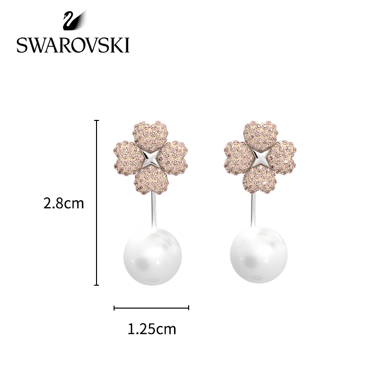 Swarovski Latisha Flower Pearl Earrings Detachable Earrings Old Money Style Autumn Winter Shopee Singapore