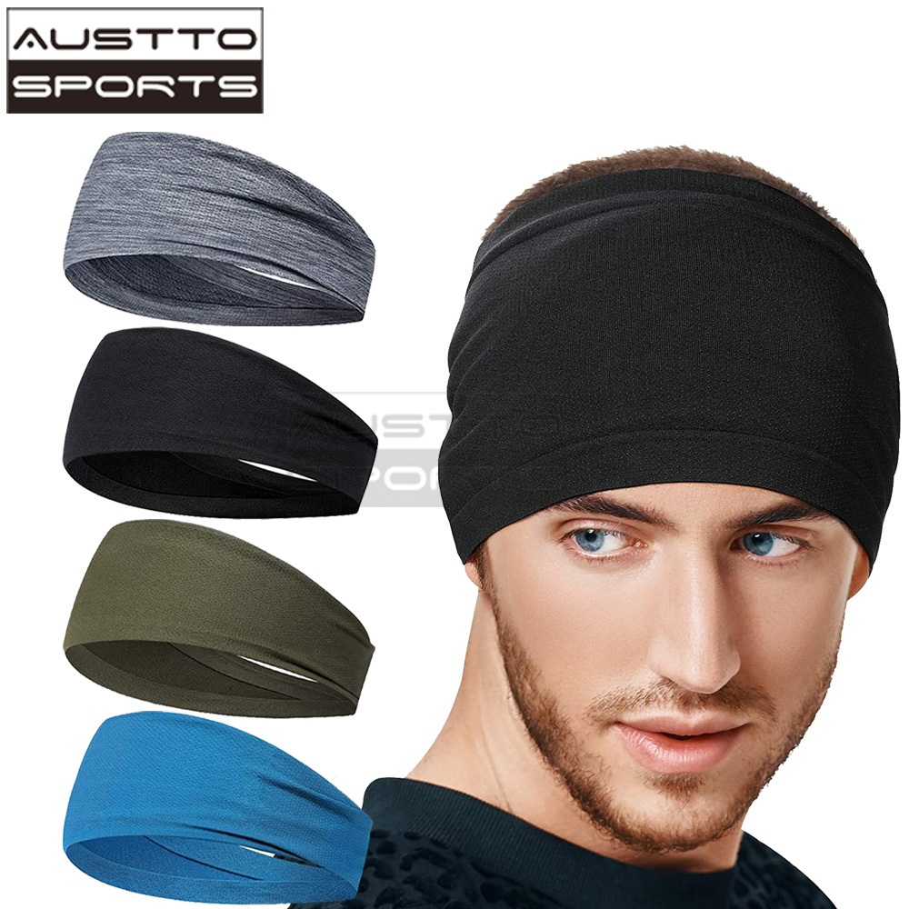 Cotton Stretch Sweatband / Men Women Sports Sweat Headband