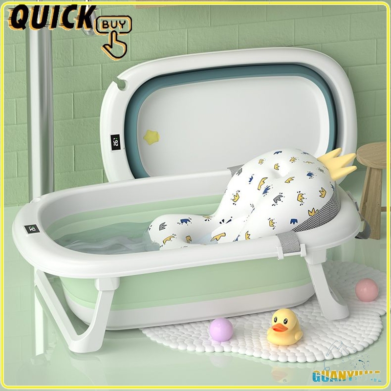 Foldable Baby Bathtub with Temperature Sensor and Anti Slip Legs ...