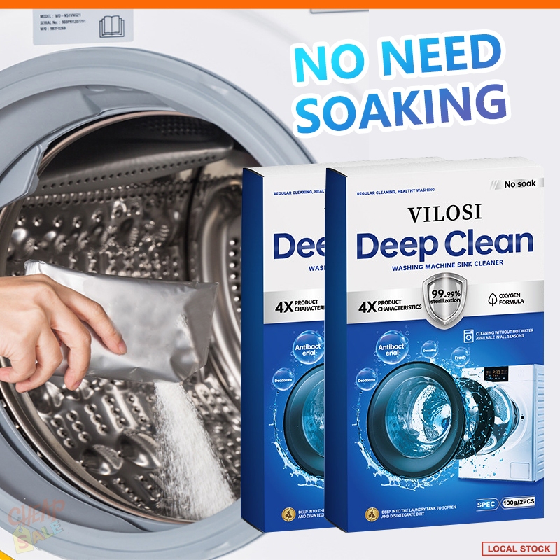 2 x Dr Beckmann Washing Machine Cleaner Deep Clean Wash For All Machines  250g