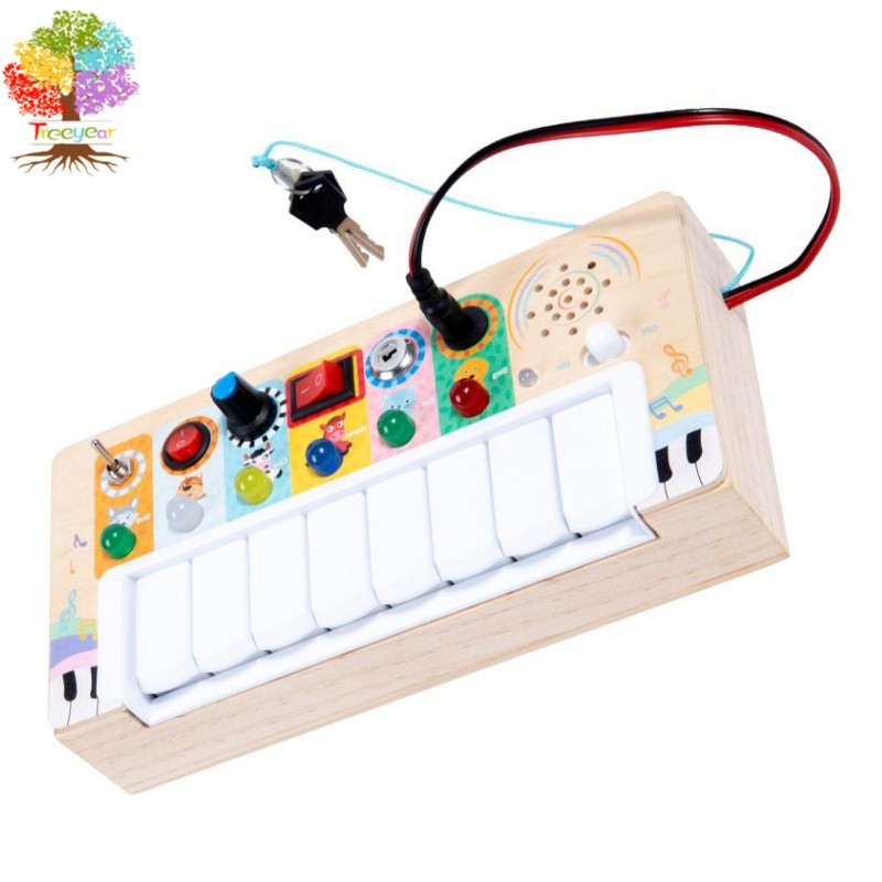 Wooden Musical Busy Board from a Shopee Singapore listing
