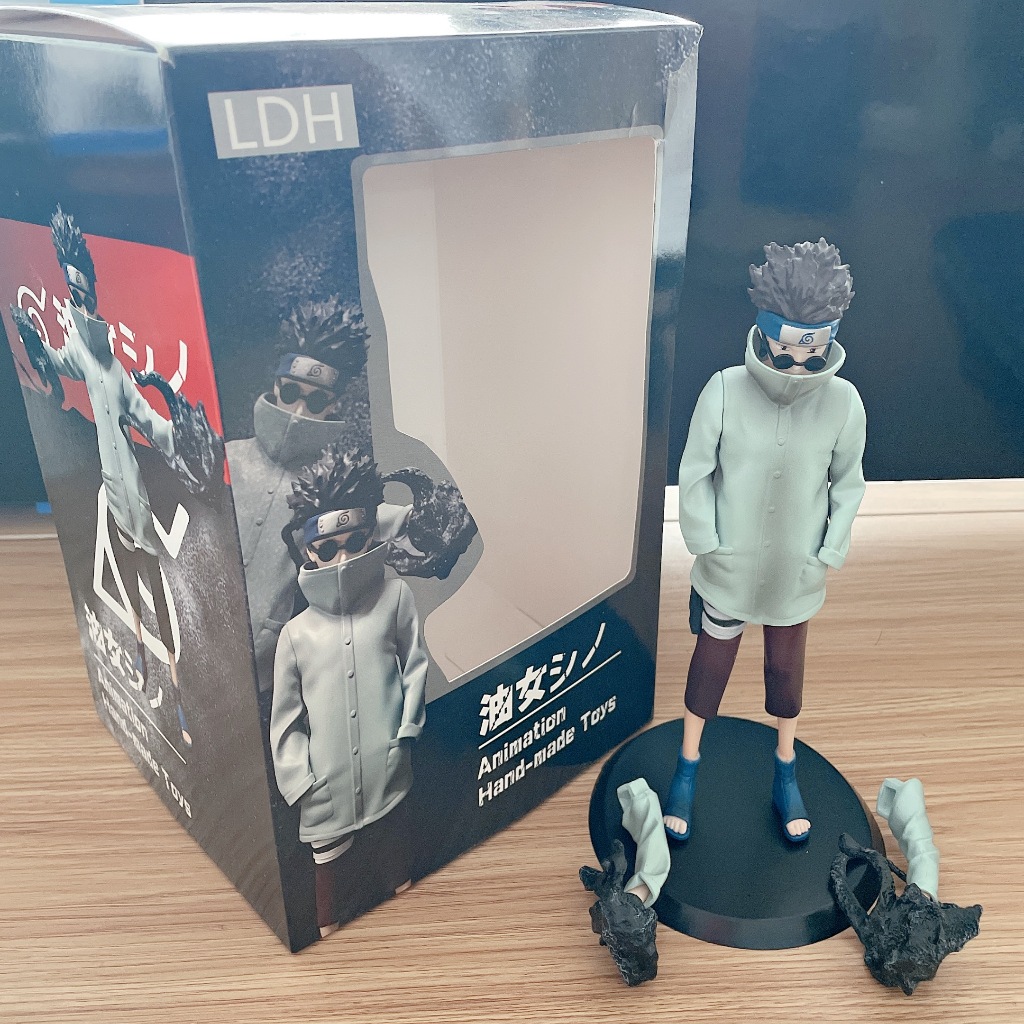 20cm Naruto Gaara Aburame Shino Inuzuka Kiba Haku PVC Anime Action