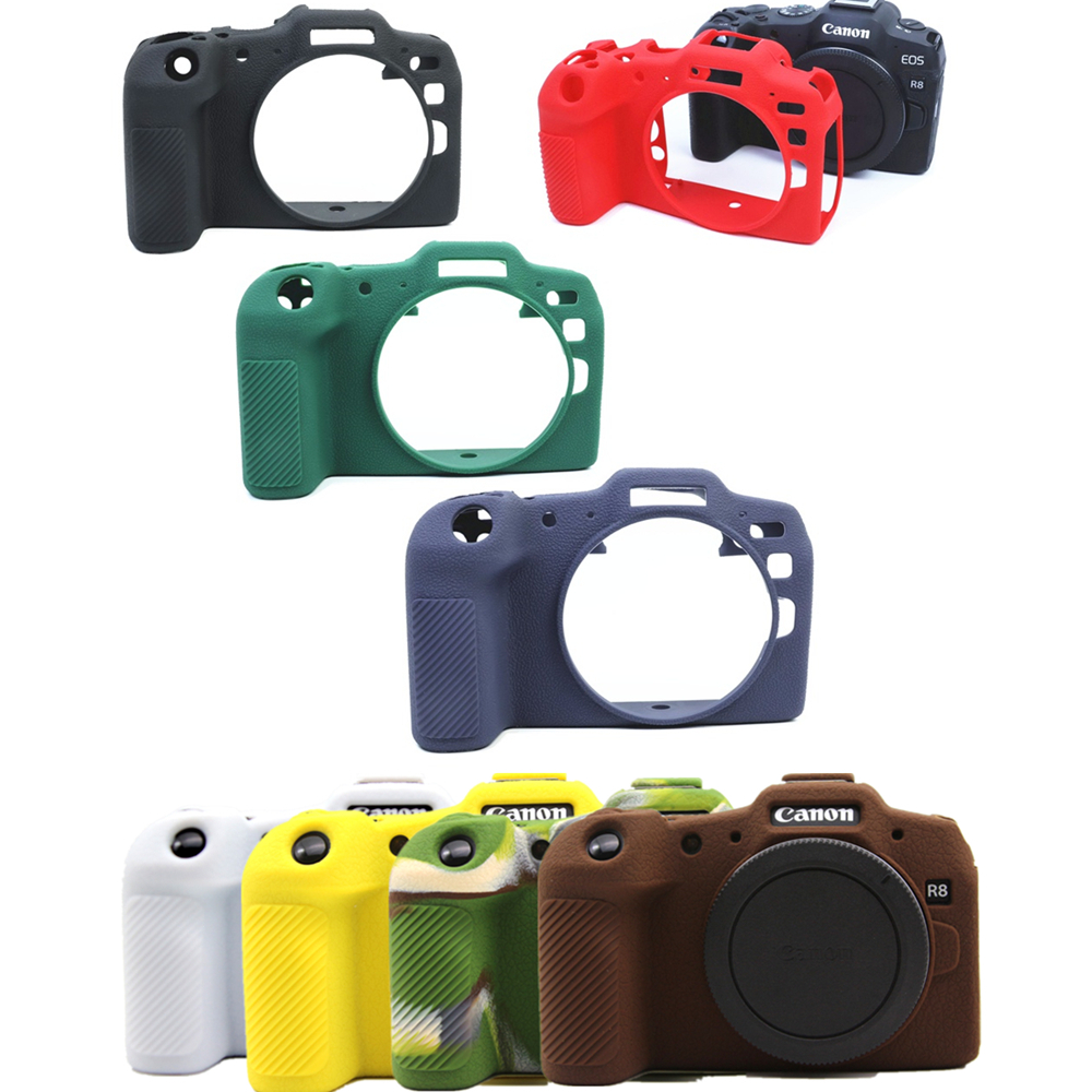 Rubber Silicon Case Body Cover Protector Frame Skin for Canon EOS R8 ...