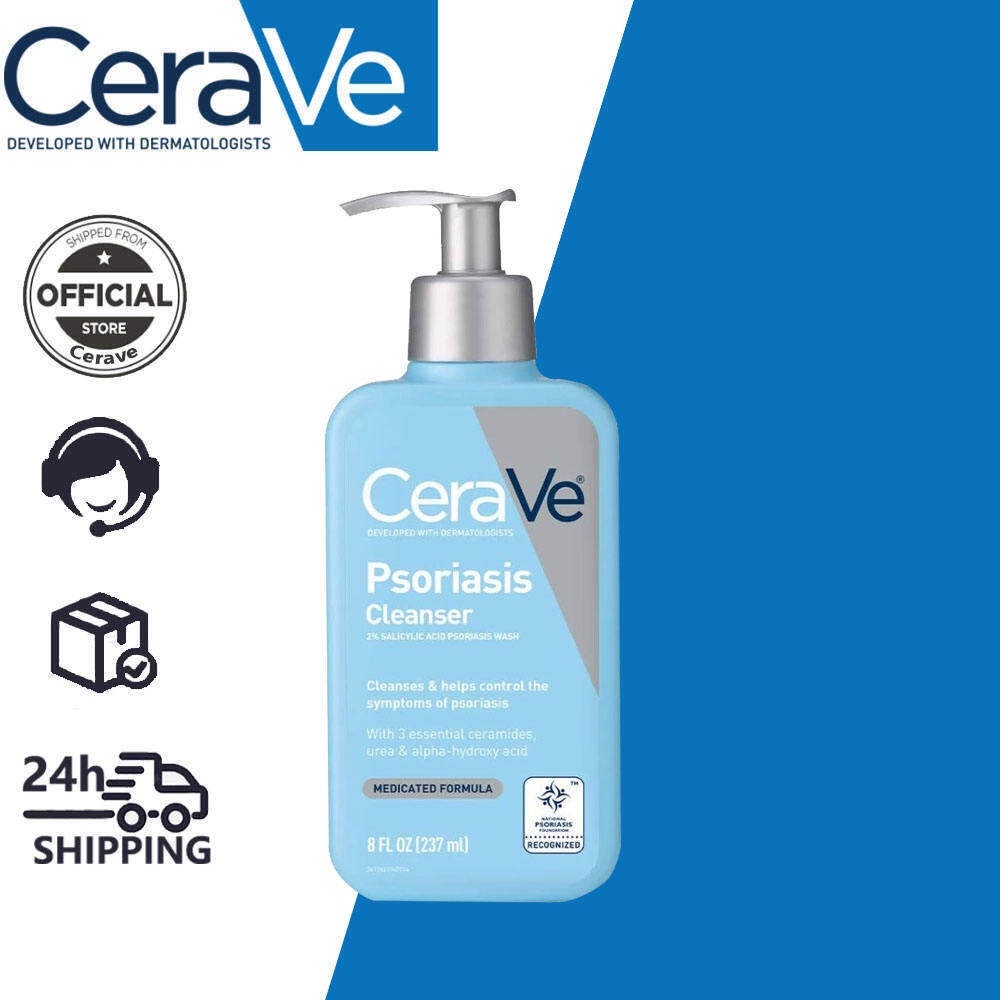 Cerave Cleanser For Psoriasis Treatmentwith Salicylic Acid For Dry Skin Itch Relief And Latic Acid 1939