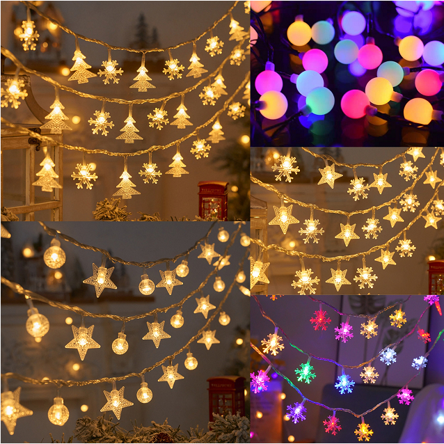 1pc Led Star Cascading Lights Christmas Decoration With 8 Modes, Usb  Powered With Remote Control For Christmas/tree Decoration