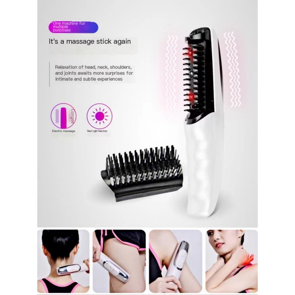 Electric Massage Comb Head Massager Long Hair Comb Hairdressing