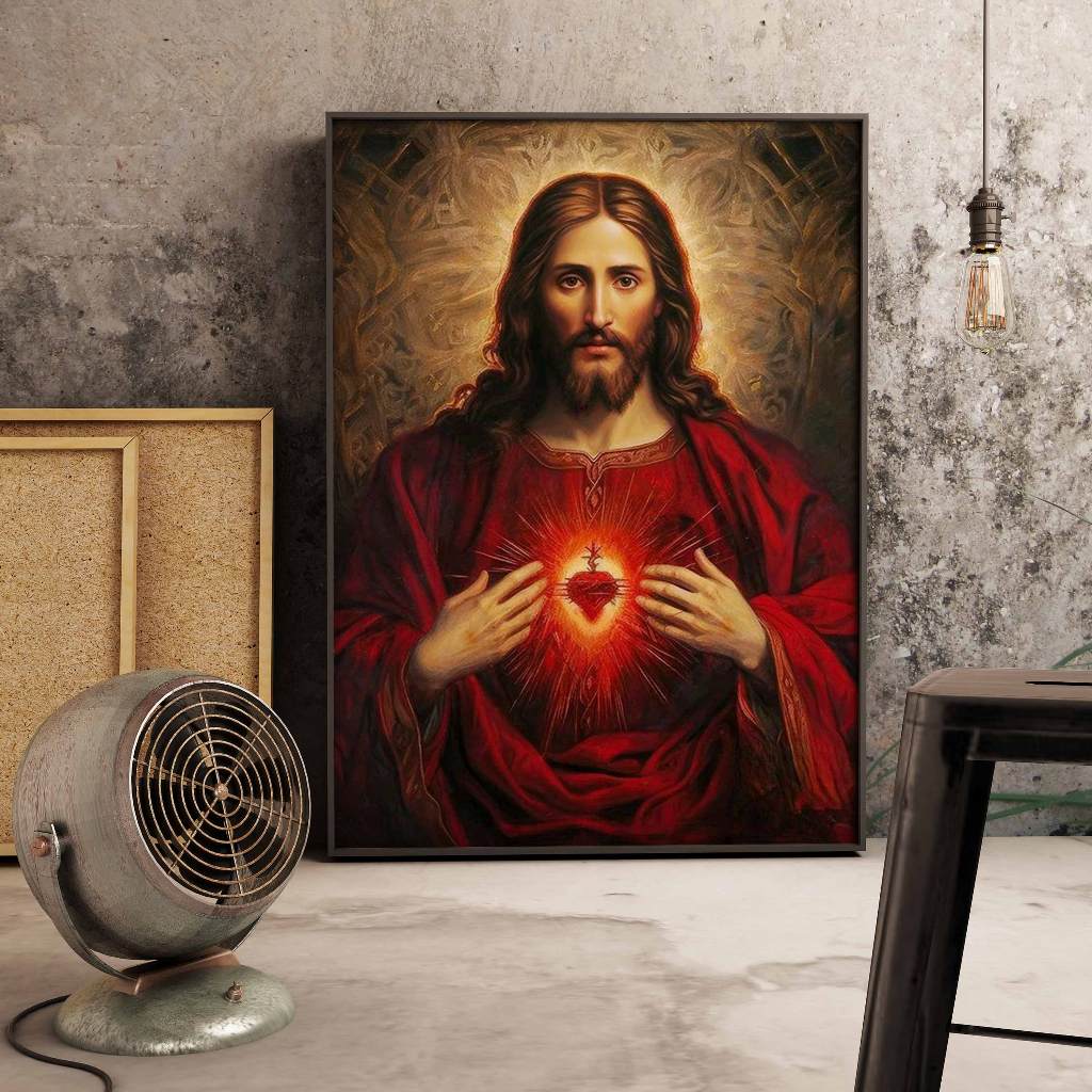 Jesus Christ Poster Home Decor Printed Pictures Wall Canvas God ...
