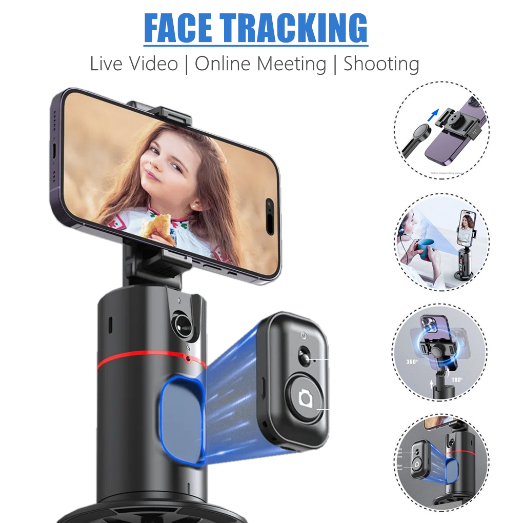 Wireless Remote Shooting Phone Stand Gimbals Stabilizer for Mobile, 360 ...