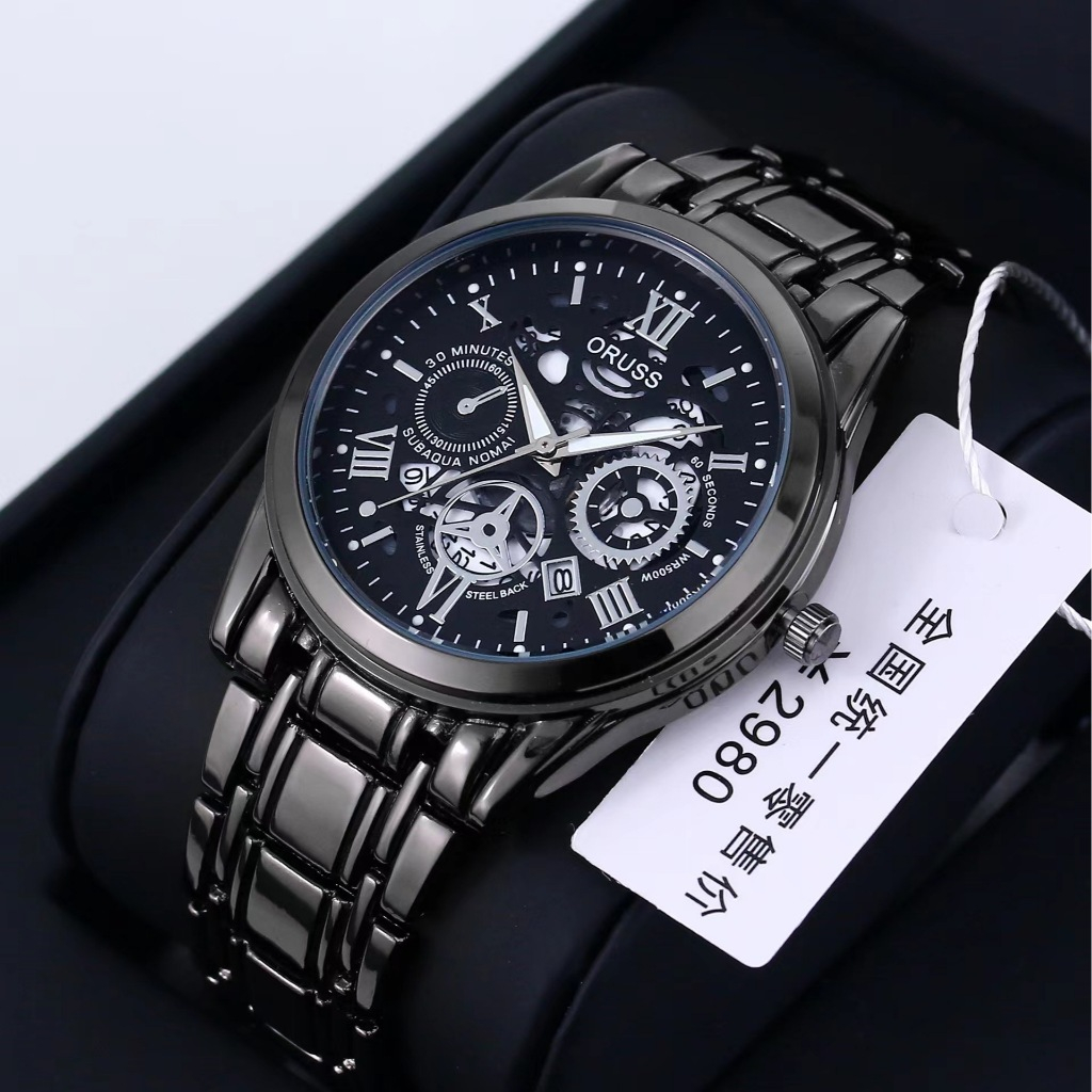 Automatic Movement Watch Swiss Men's Waterproof Tourbillon Luminous