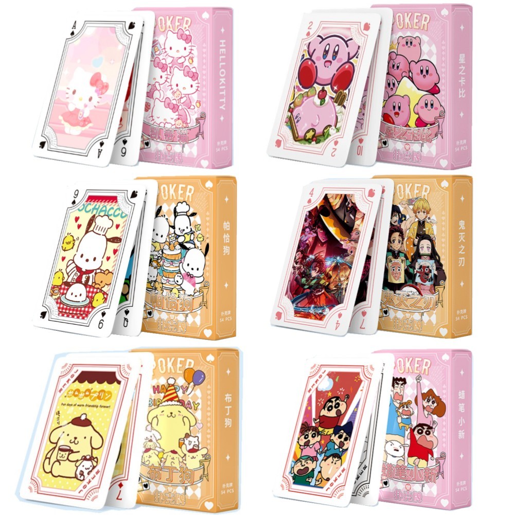 54PCS Demon Slayer Poker playing cards board games Anime Nezuko child ...