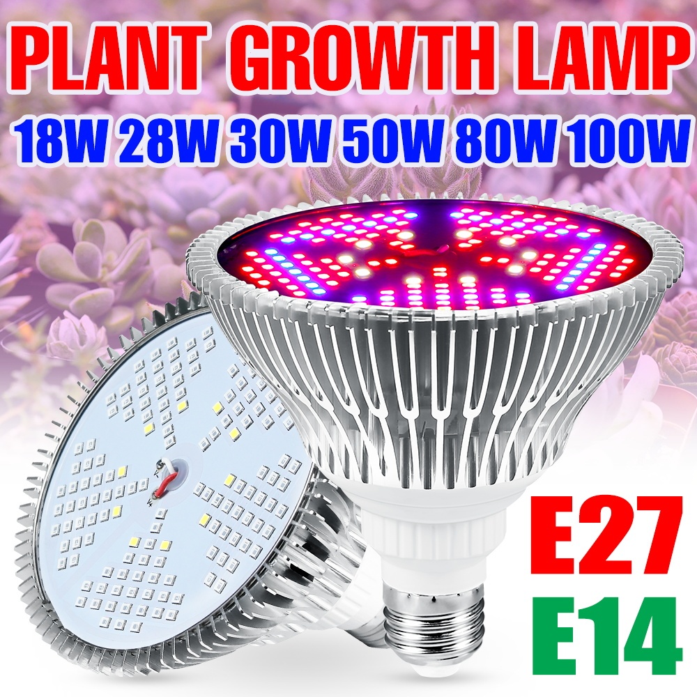 220V LED Full Spectrum Grow Light Bulb E27 Phytolamp For Plants LED E14 ...