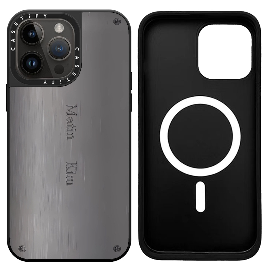 Matin Kim Black Logo Case (iPhone15)