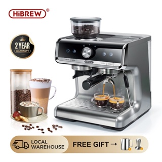 HiBREW 8 Settings Electric Coffee Bean Grinder for Espresso or