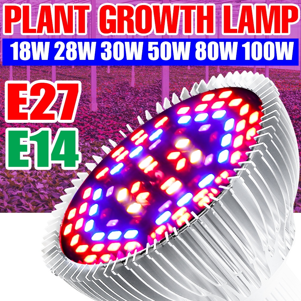 220V LED E27 Plant Grow Light Indoor Full Spectrum Phyto Lamp E14 Bulb ...