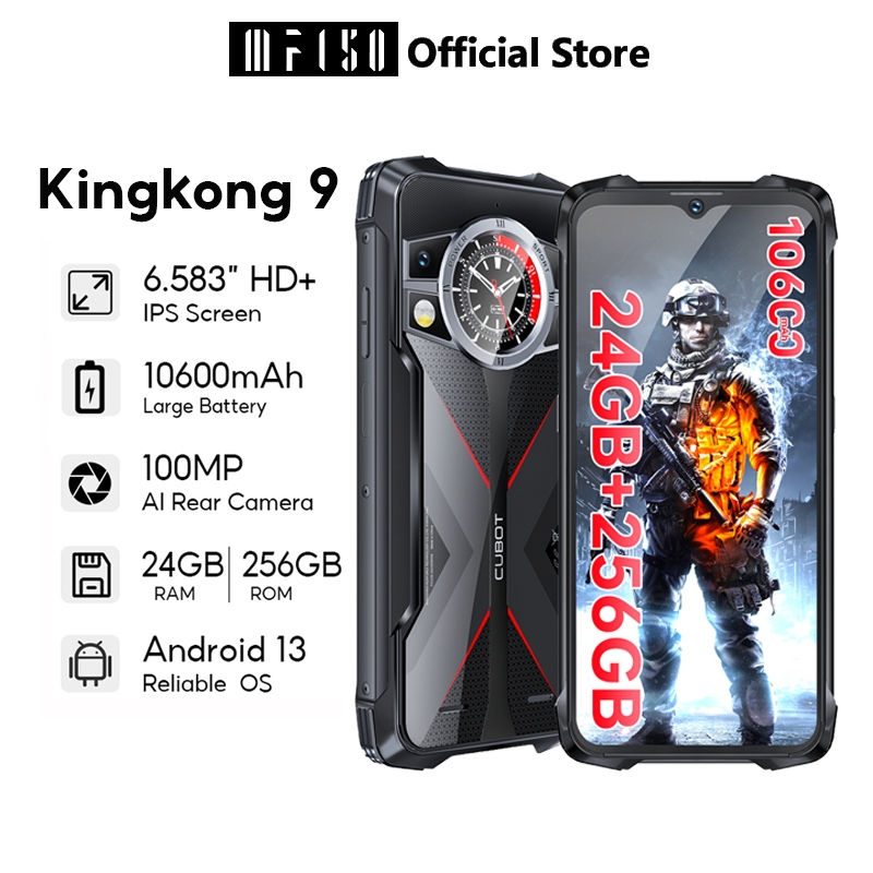 Cubot King Kong 9, 120Hz 6.583“ Screen, Helio G99, IP69K