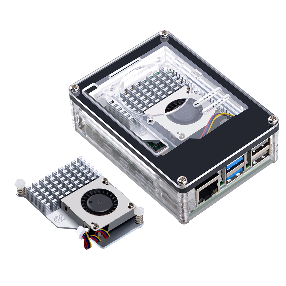 52Pi 9 Layer Acrylic Case for Raspberry Pi 5, Official Active Cooler ...