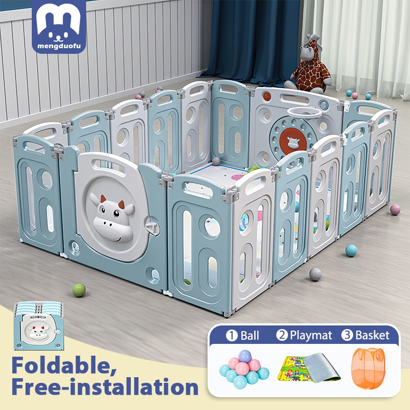 [SG Stock] Baby Play Yard Indoor DIY Baby Playpen Fence Foldable