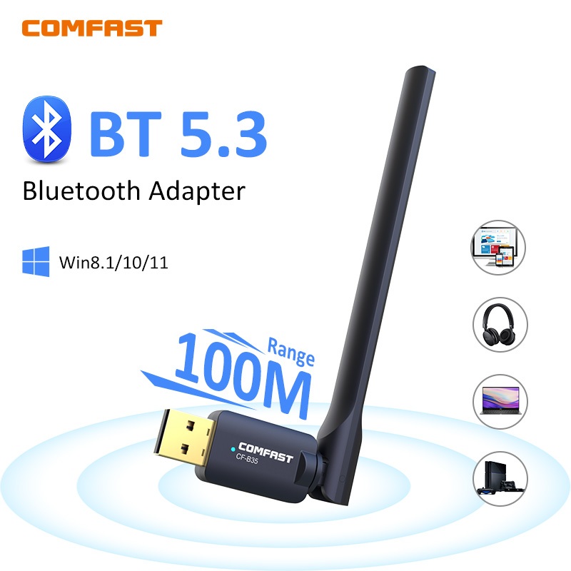 USB Bluetooth 5.3 5.0 Dongle Adapter for PC Speaker Wireless Mouse Keyboard  Music Audio Receiver Transmitter Bluetooth