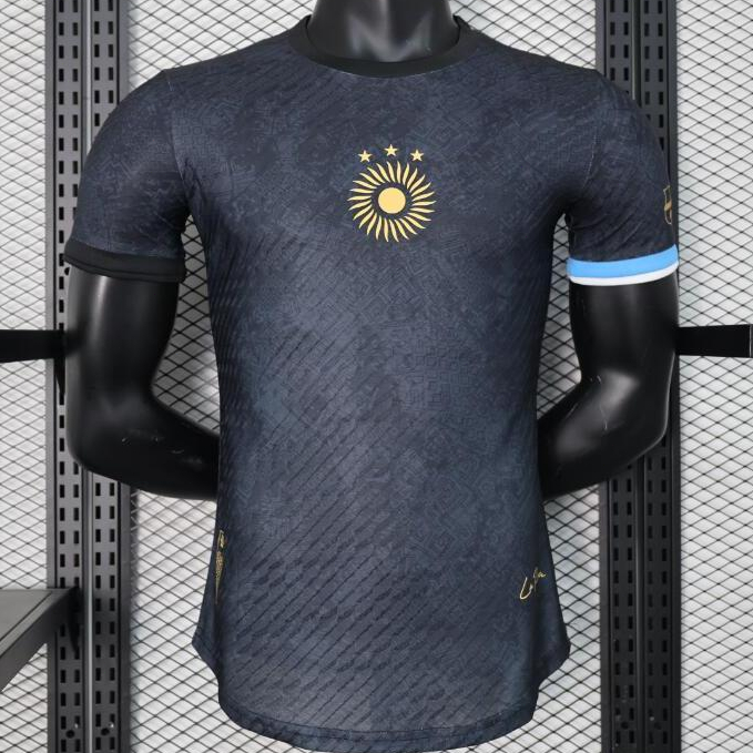 23/24 Argentina Special Edition Soccer Jersey Mens with #10 Black Player  Version Football Shirt