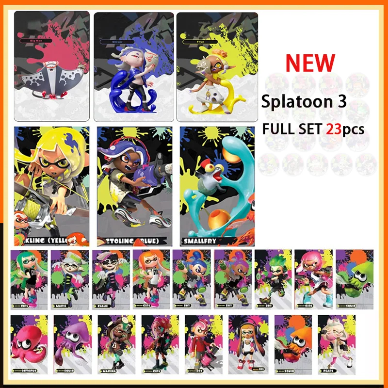 Splatoon Amiibo Card Splatoon 3 Ns Switch Amiibo Splatoon 3 Card Nfc