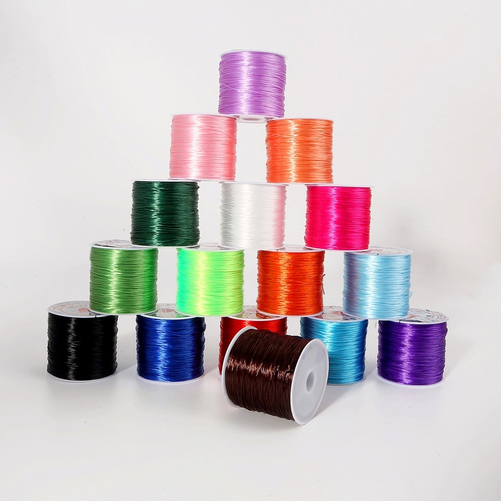 50m/Roll DIY Crystal Beading Stretch Cord for Jewelry Making 0.7mm
