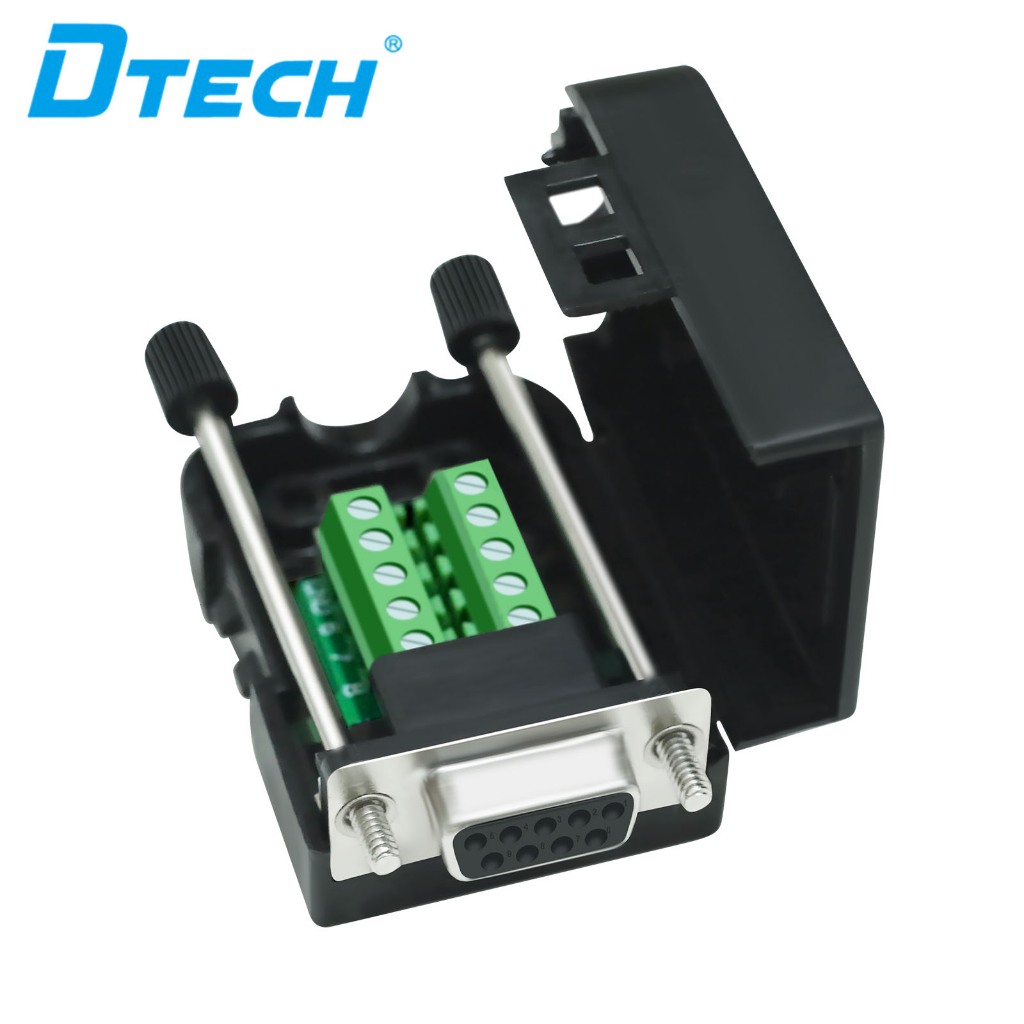 DTECH DB9 Breakout Connector DB9 Female RS232 Serial Adapter Solderless ...