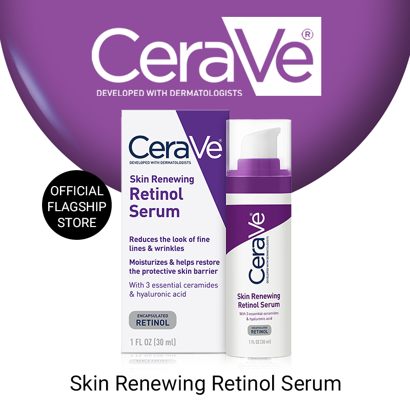 CeraVe Skin Renewing Retinol Serum Anti Aging Wrinkle Melasma And Dark ...