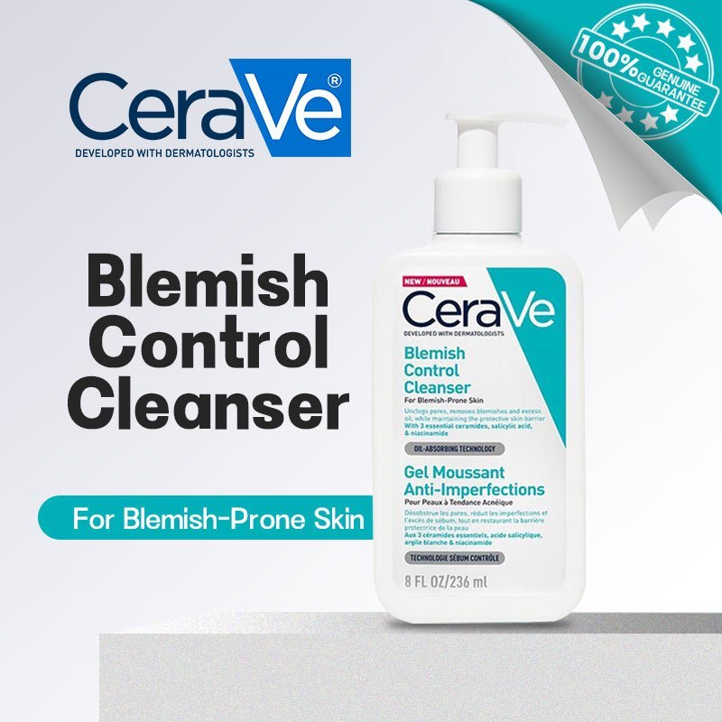 Cerave Blemish Control Cleanser,Acne Control Cleanser 2% Salicylic