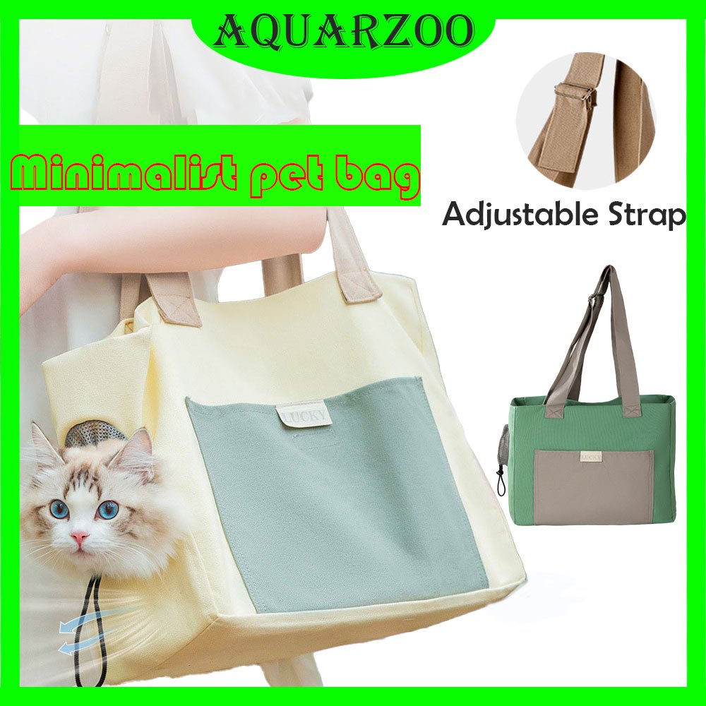 Canvas cat outlet carrier bag