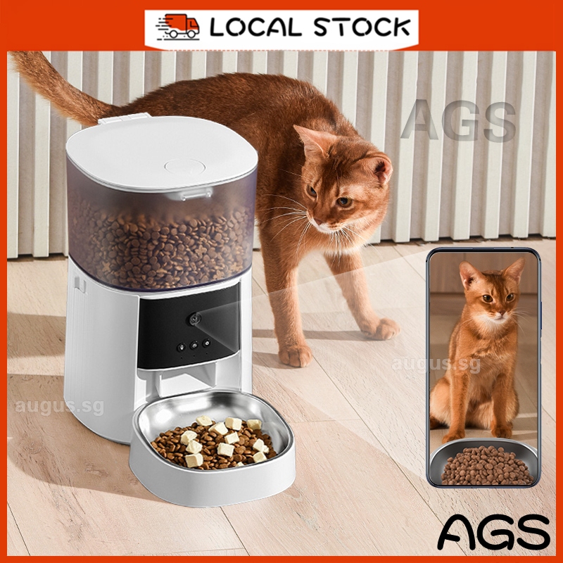 Electronic cat shop food dispenser