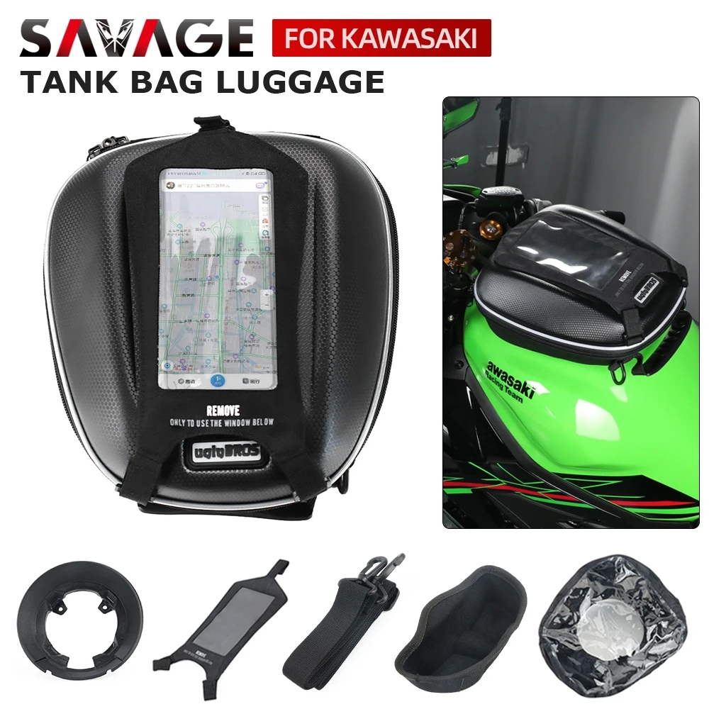 Tank Bag For KAWASAKI Z400 Z650/RS NINJA 400 650 ZX4R ZX-4RR ZX10R ZX ...