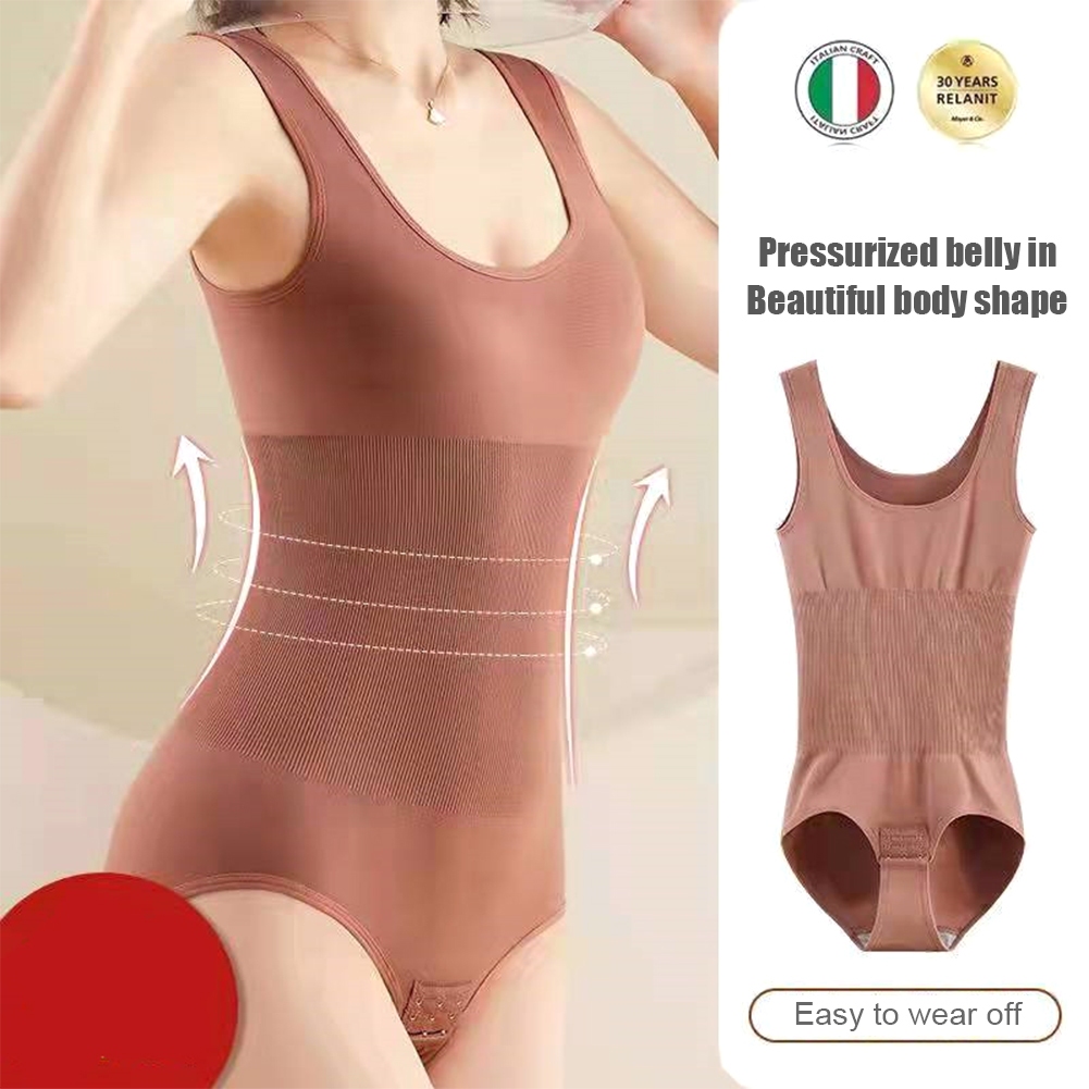 Bodysuit for Women Waist Slimming Tummy Control Shapewear Sleeveless