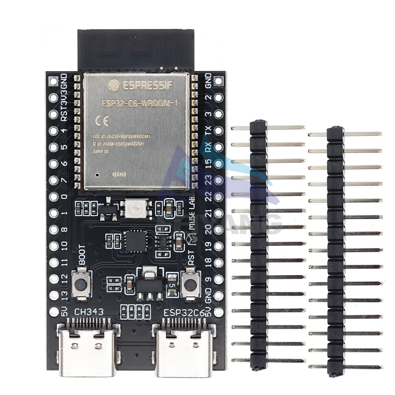 ESP32 / ESP32-C6 WiFi+Bluetooth Internet Of Things Dual Type-C ...